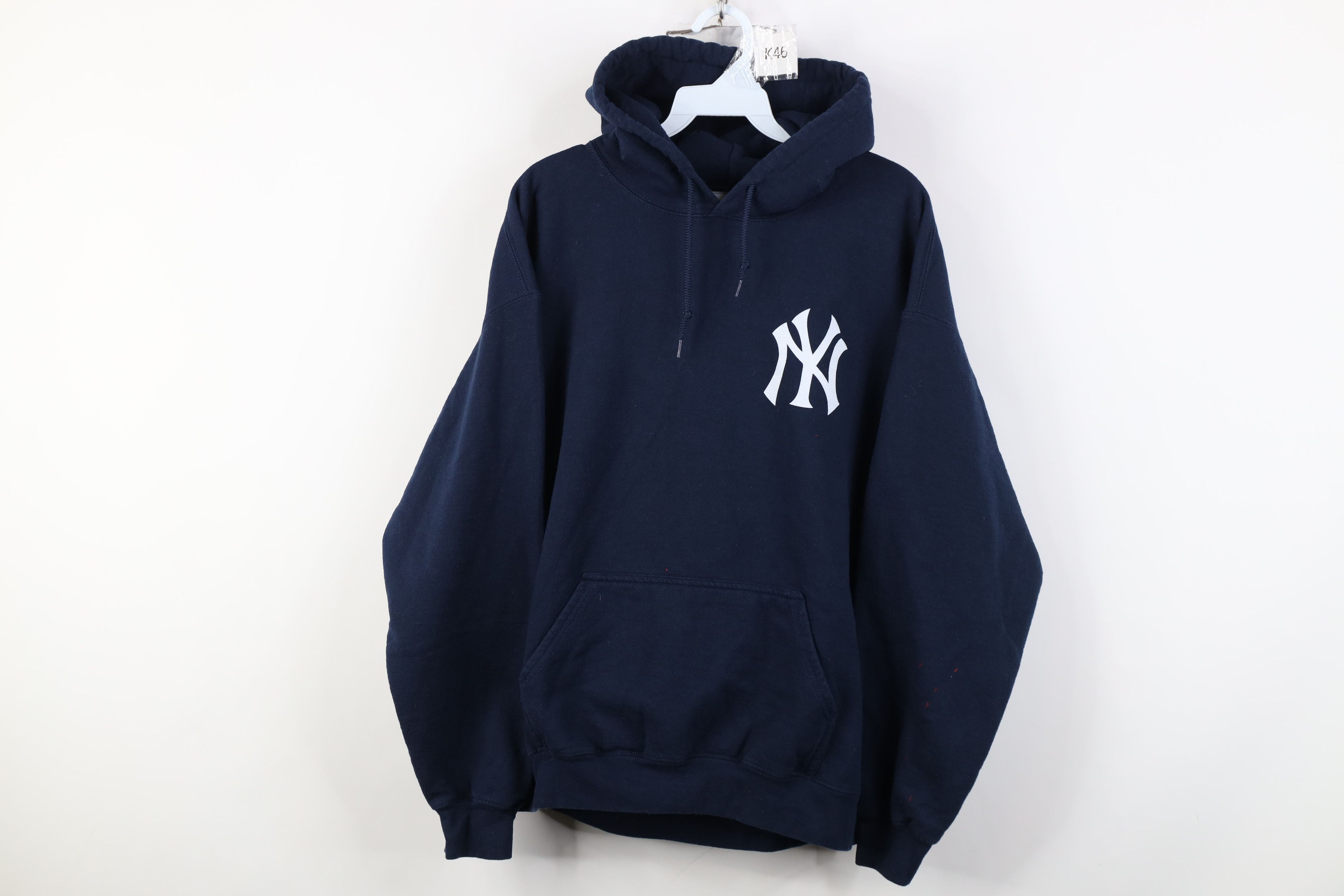 Vintage Vintage 90s Y2K New York Yankees Baseball Hoodie Blue Size US L / EU 52-54 / 3 - 1 Thumbnail
