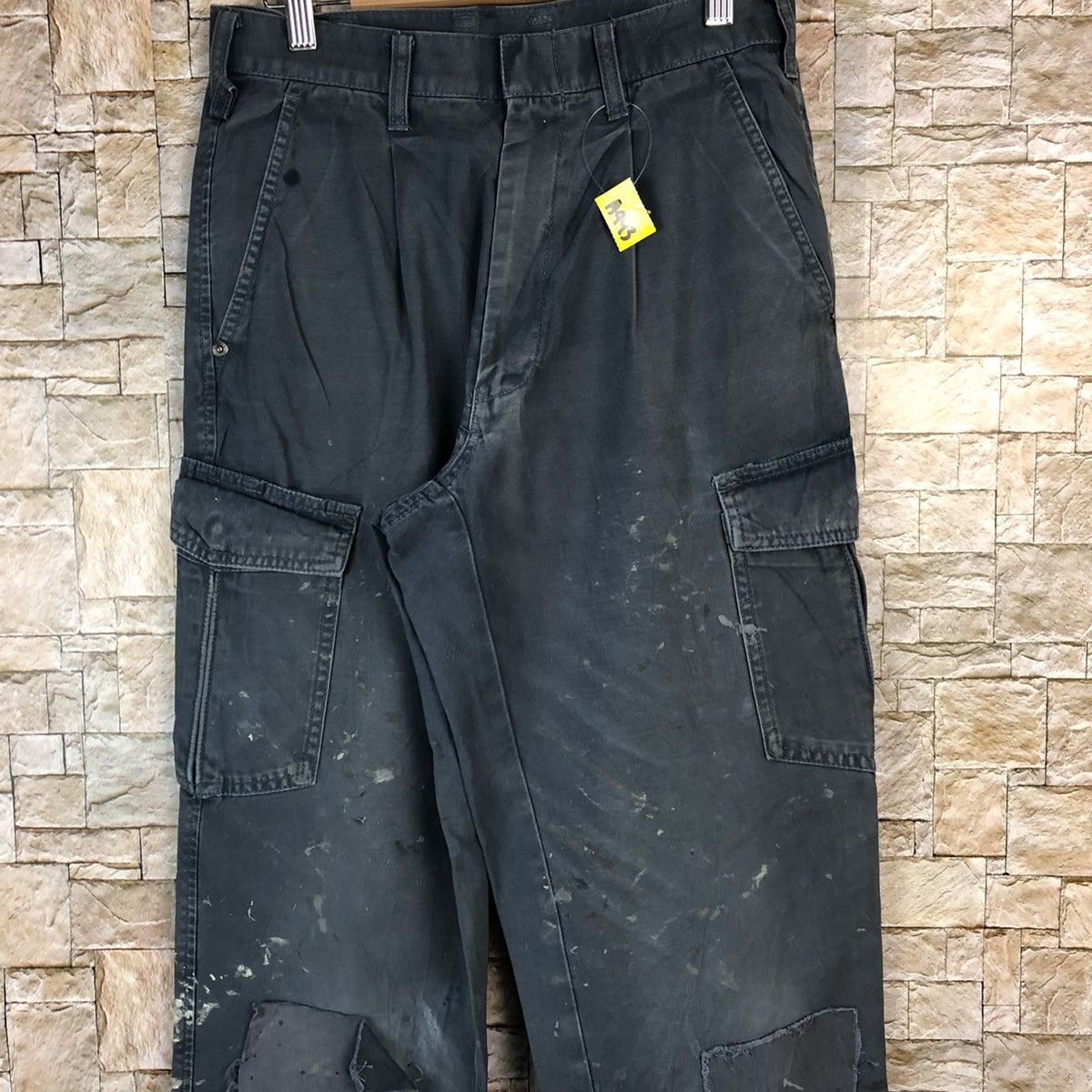 Japanese Brand × Vintage G.Ground faded ripped patchwork Cargo Pants #A993 Size US 29 - 5 Thumbnail