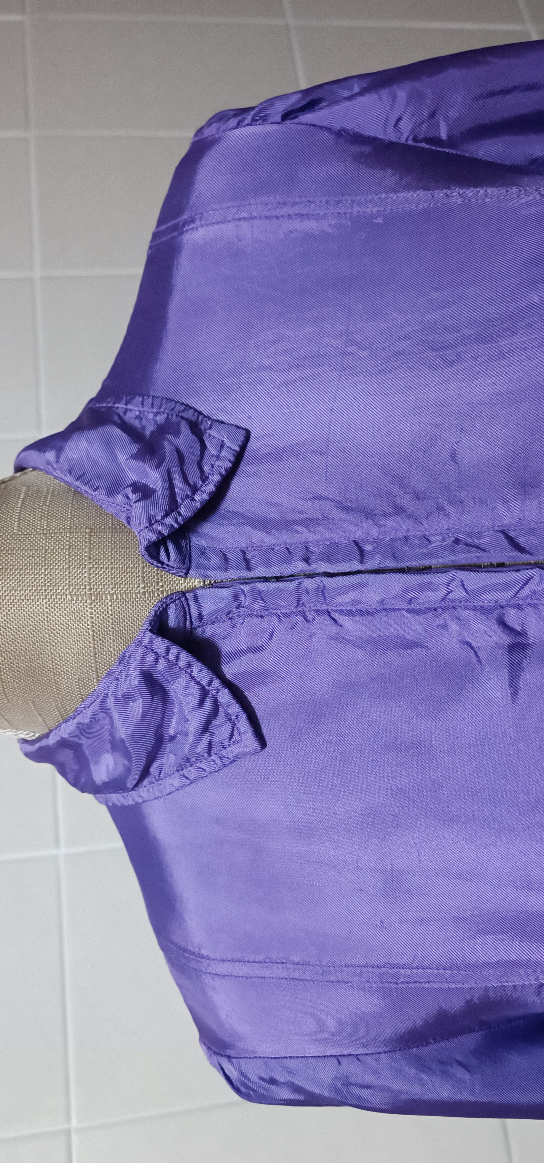 Jean Paul Gaultier Purple satin dress, with draped material Size M / US 6-8 / IT 42-44 - 3 Thumbnail