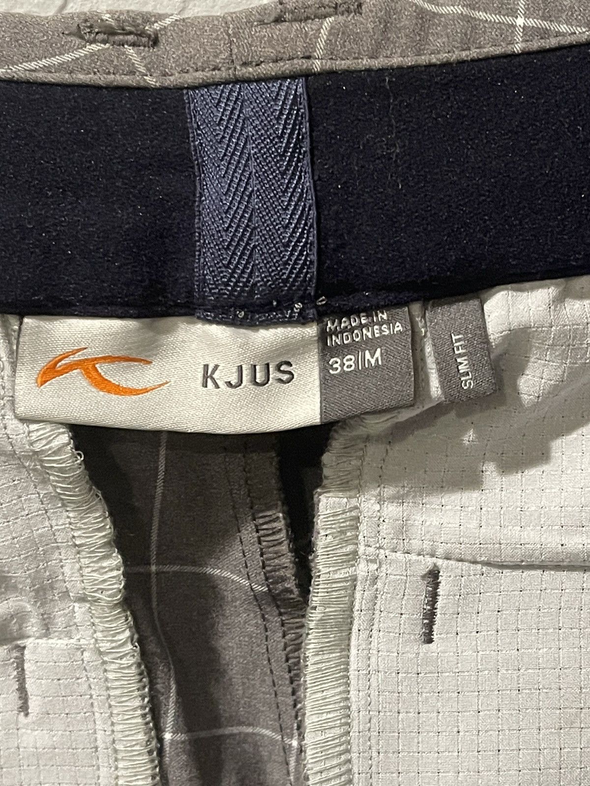 KJUS × PGA Tour KJUS Slim Fit Women Grey Plaid Golf Pants Size 38M/8 Size 30" / US 8 / IT 44 - 3 Thumbnail