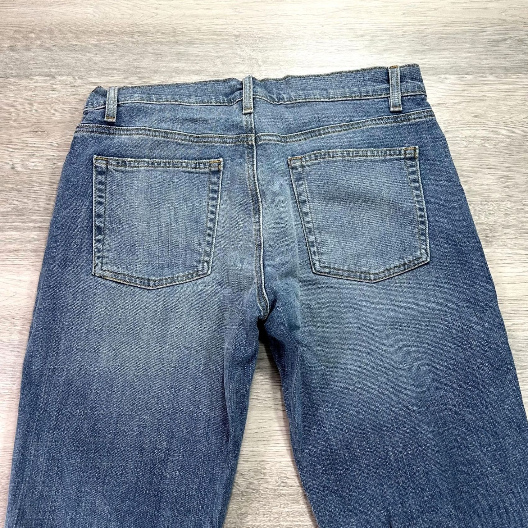 Eileen Fisher Eileen Fisher Jeans Womens 2 Blue Straight Leg Organic Cotton Stretch Denim Pants Size 26" / US 2 / IT 38 - 4 Thumbnail