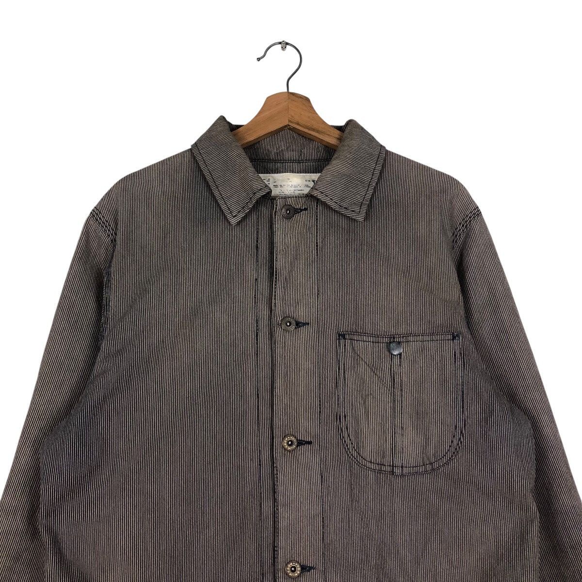 Japanese Brand 📌Vintage Hickory Chore Jacket Big Bill Stripe Issey Miyake Size US L / EU 52-54 / 3 - 4 Thumbnail