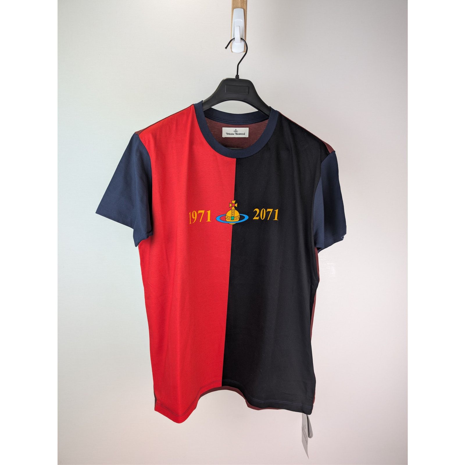 Vivienne Westwood o1rshd1 Classic Printed Organic Jersey T-Shirt Soccer Print Size US L / EU 52-54 / 3 - 8 Thumbnail