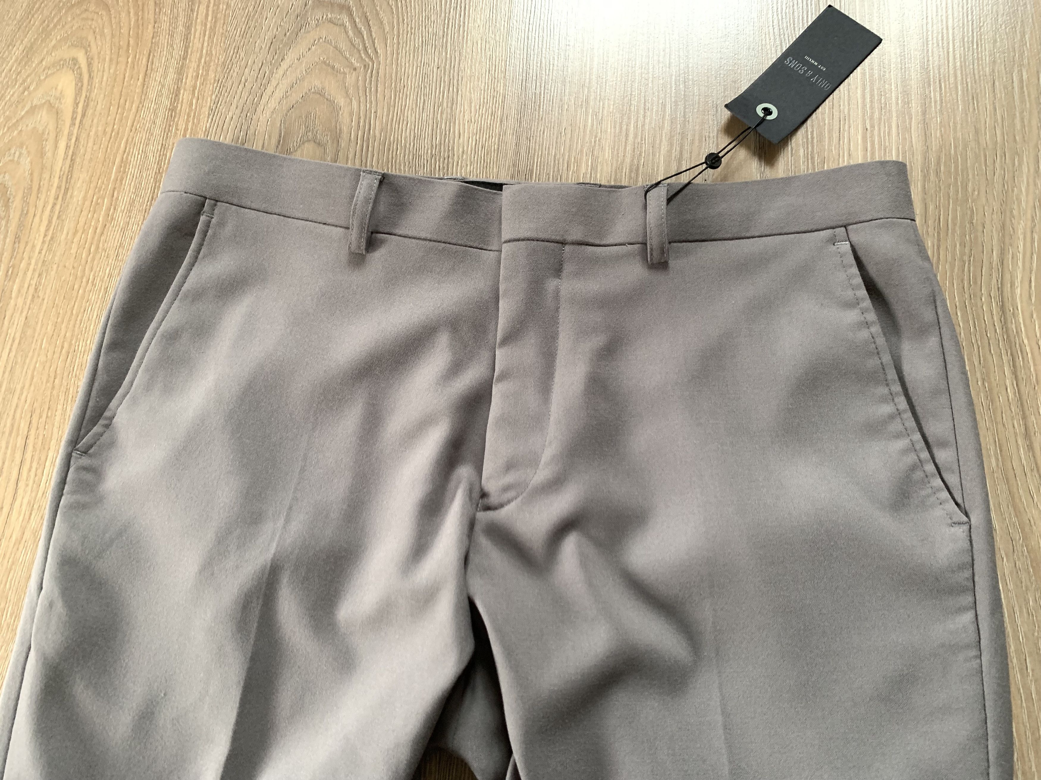 ONLY & SONS Only & Sons Skinny Smart Cropped Classic Trousers Size US 36 / EU 52 - 3 Thumbnail