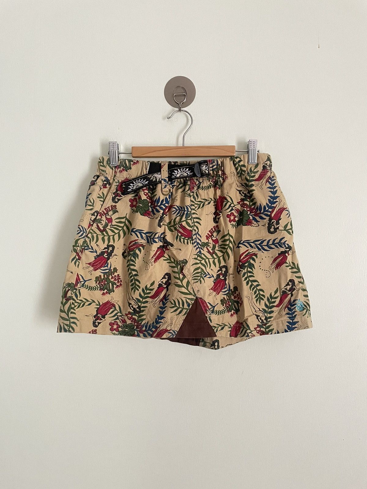 image of Aldies Mini Skirt in Brown, Women's (Size 25)