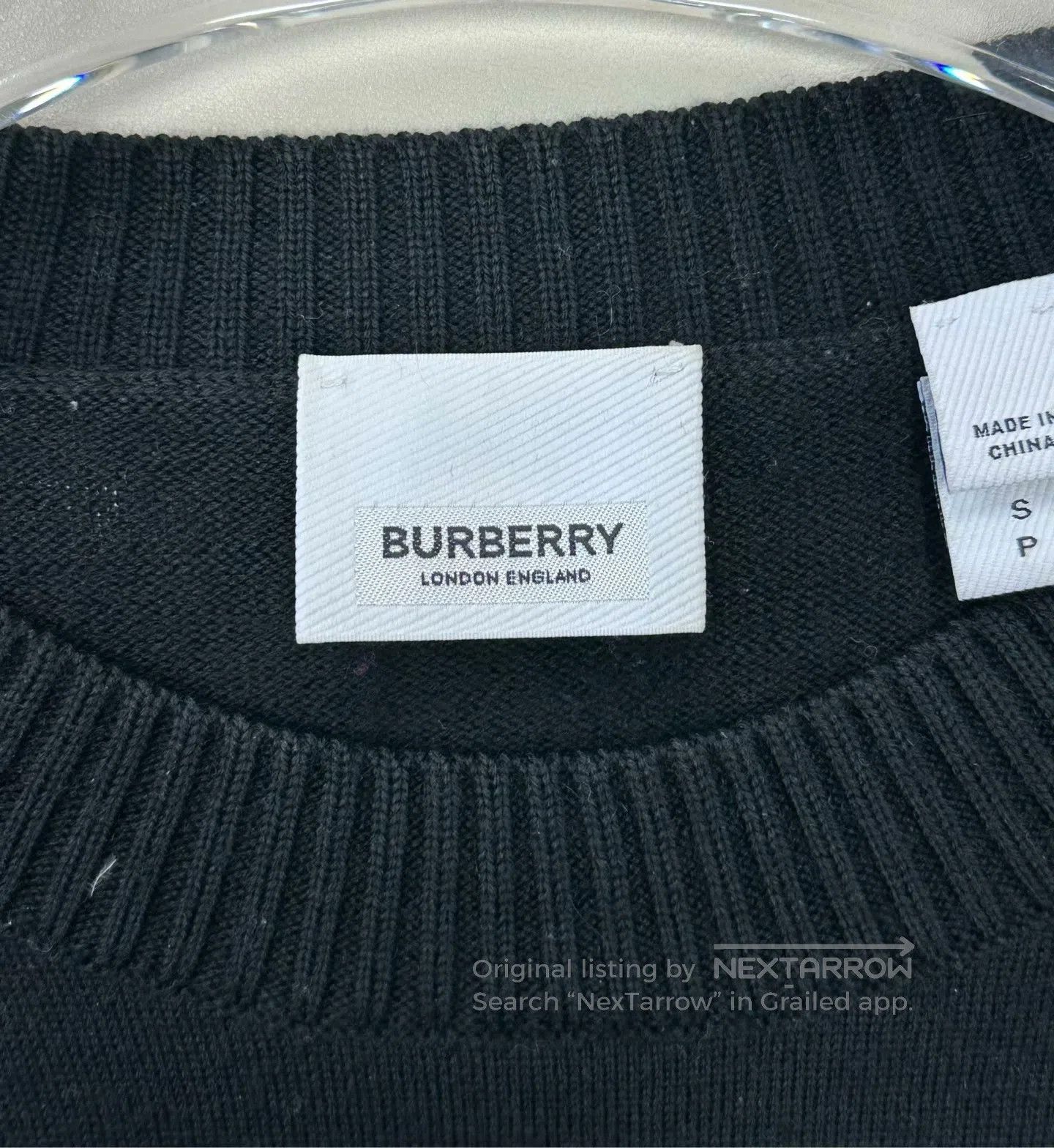 Burberry Burberry Black London slogan knit sweater| Size US S / EU 44-46 / 1 - 3 Thumbnail