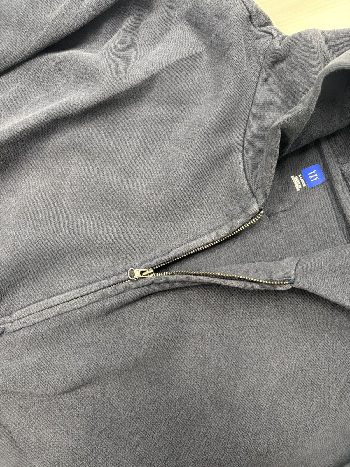 Yeezy YZY x GAP zip up hoodie Navy XL Size US XL / EU 56 / 4 - 3 Thumbnail