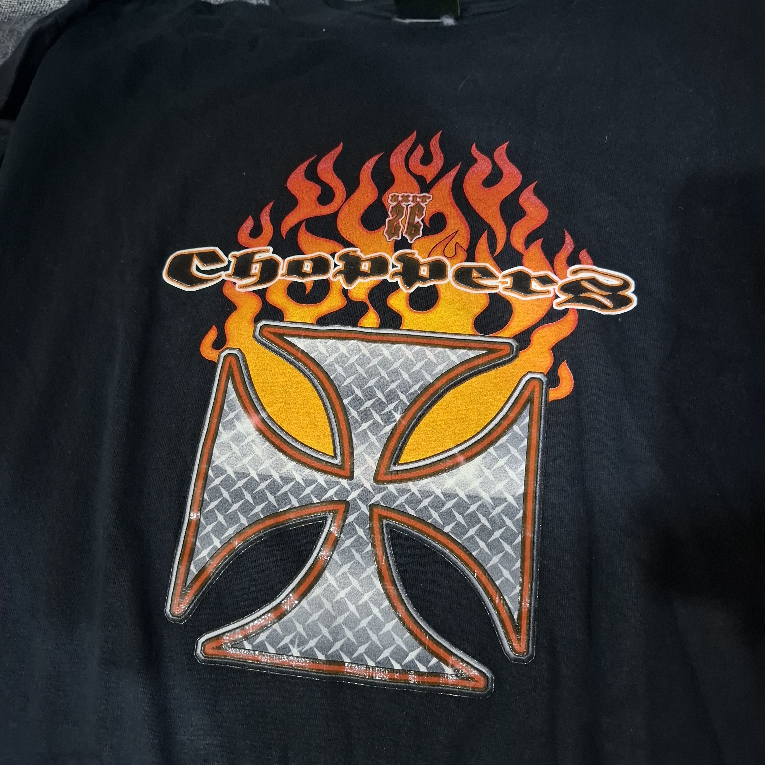 Vintage RARE Y2K Exit 26 Choppers Long Sleeve - L Size US L / EU 52-54 / 3 - 3 Thumbnail