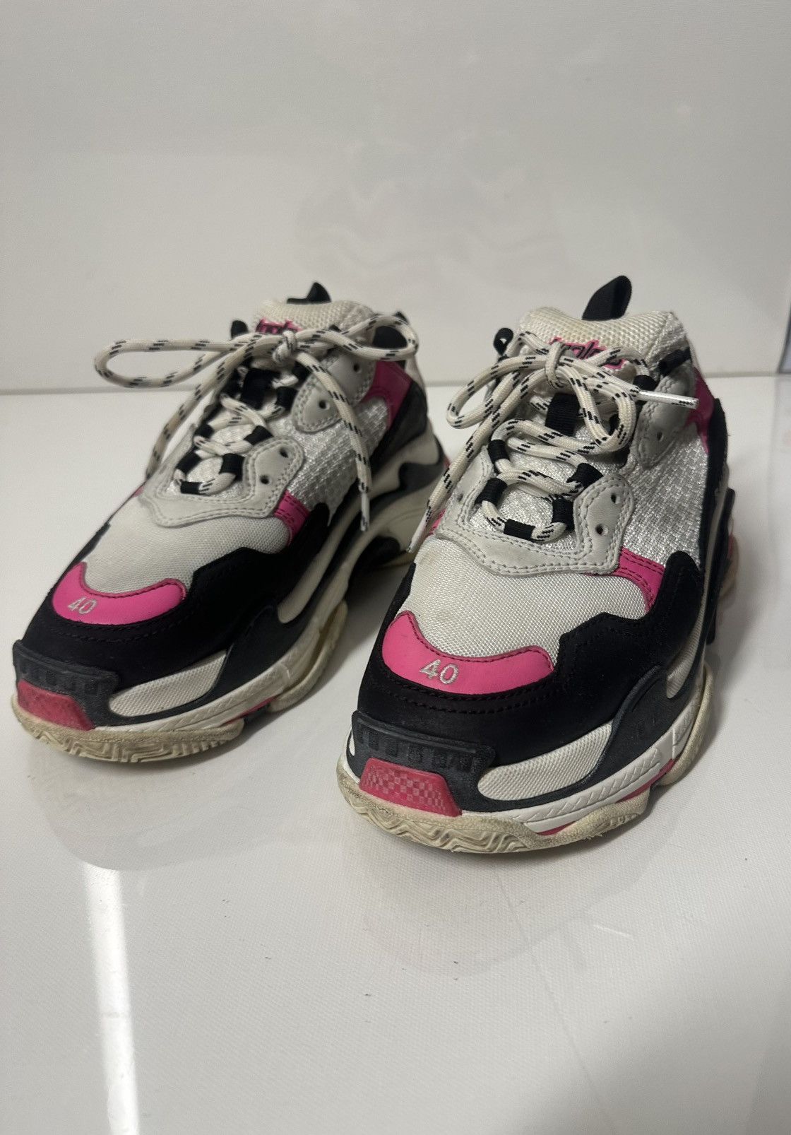 Balenciaga Balenciaga Triple S Sneaker Pink Unisex Size US 8.5 / EU 41-42 - 4 Thumbnail