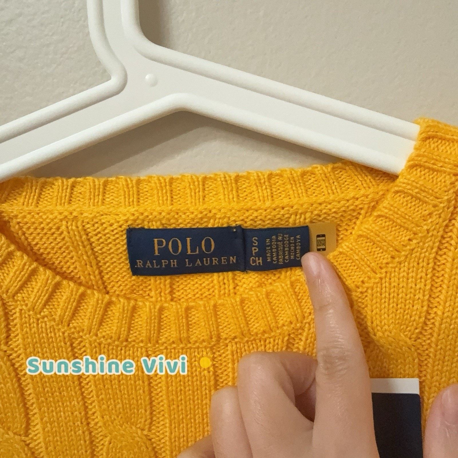 Polo Ralph Lauren NWT Polo Ralph Lauren Cable Knit Crewneck Sweater Yellow Size S / US 4 / IT 40 - 4 Thumbnail