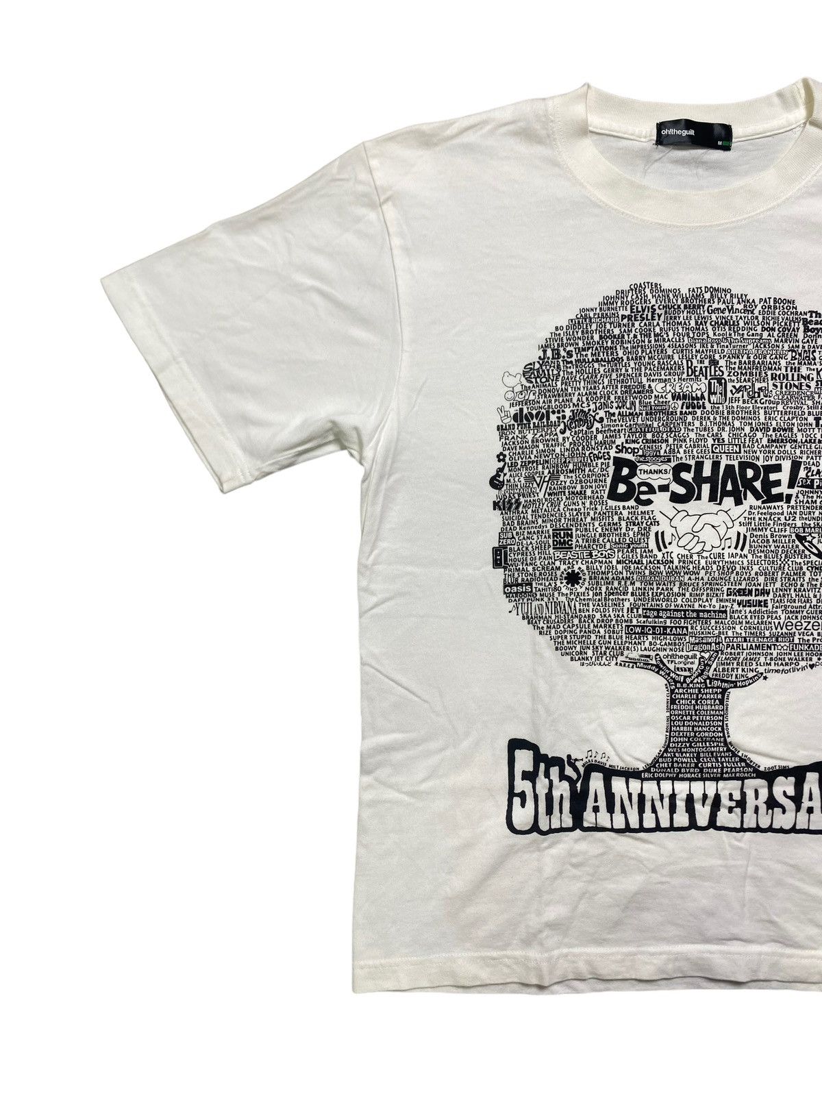 Band Tees VINTAGE THANKS BE SHARE BAND NAME 5TH ANNIVERSARY TEE Size US M / EU 48-50 / 2 - 3 Thumbnail