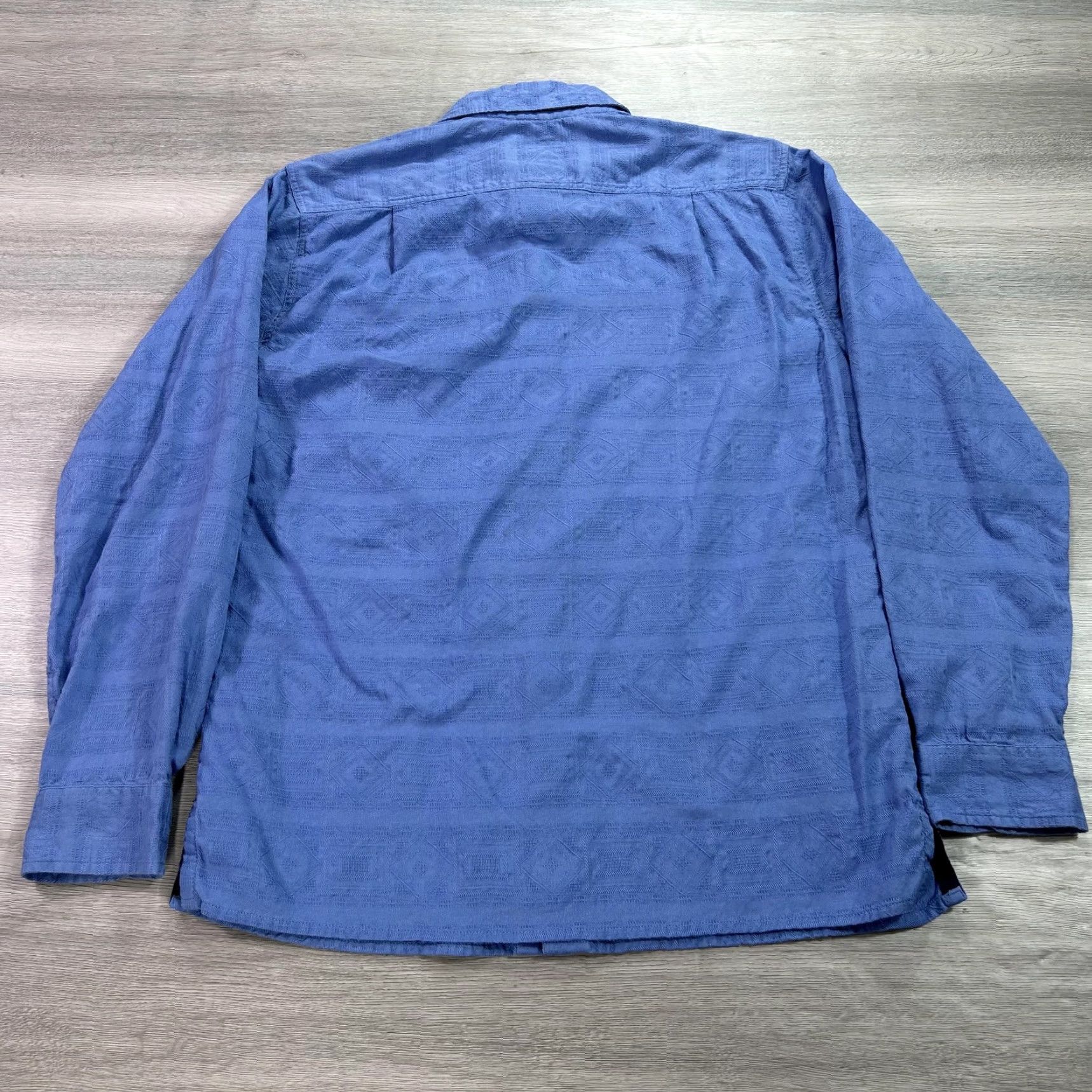 The Territory Ahead Territory Ahead Shirt Mens Small Blue Button Up Long Sleeve 100% Cotton Pocket Size US S / EU 44-46 / 1 - 2 Thumbnail