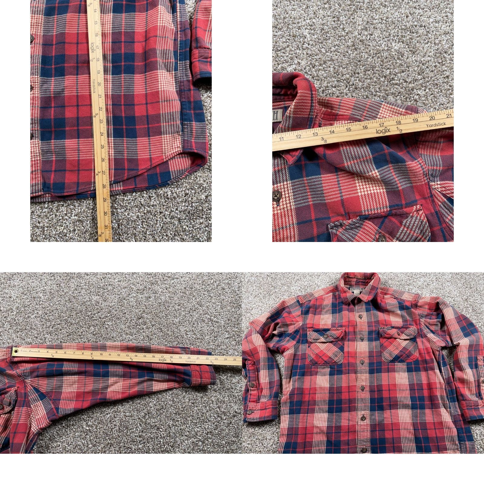 Vintage DULUTH Heavyweight Flannel Shirt Adult Large Red Blue Plaid Workwear Grunge Shirt Mens Large Red and Blue Plaid Casual Workwear Size US L / EU 52-54 / 3 - 8 Thumbnail