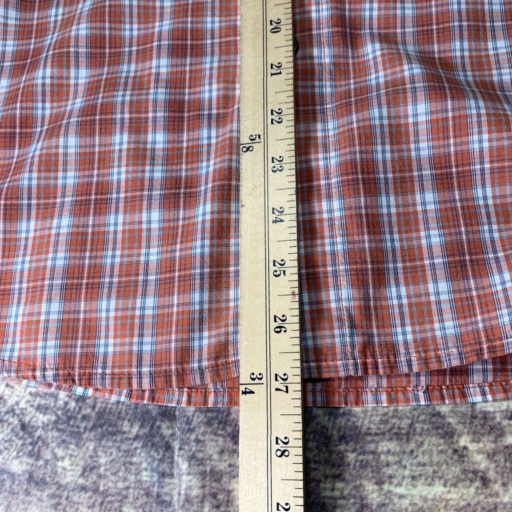 Wrangler Wrangler Western Shirt Short Sleeve Mens 2XL Red White Plaid Button-Down Shirt Western Workwear Casual Travel Size US XXL / EU 58 / 5 - 5 Thumbnail