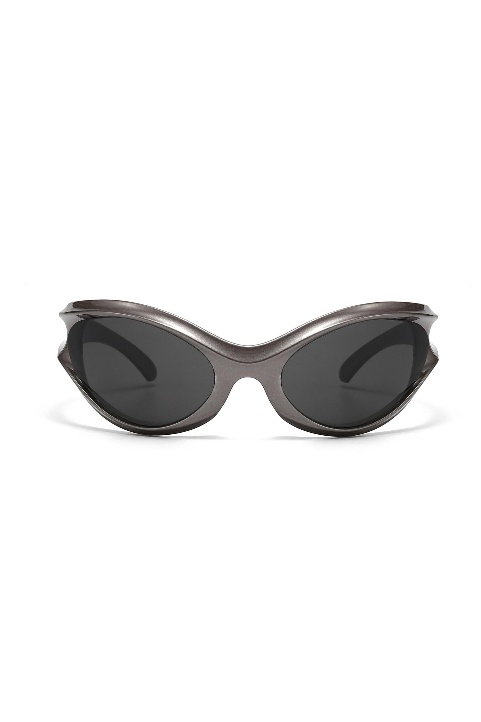 Other Y2k Avant Garde Futuristic Gunmetal Gray Sunglasses OS Size ONE SIZE - 2 Thumbnail