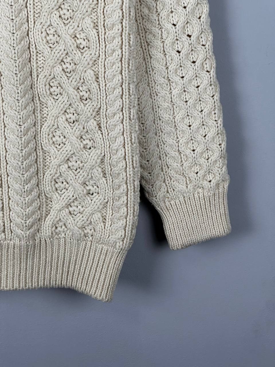 Vintage Irelandseye Sweater Cable Knit Fisherman Made in Ireland Size US S / EU 44-46 / 1 - 6 Thumbnail