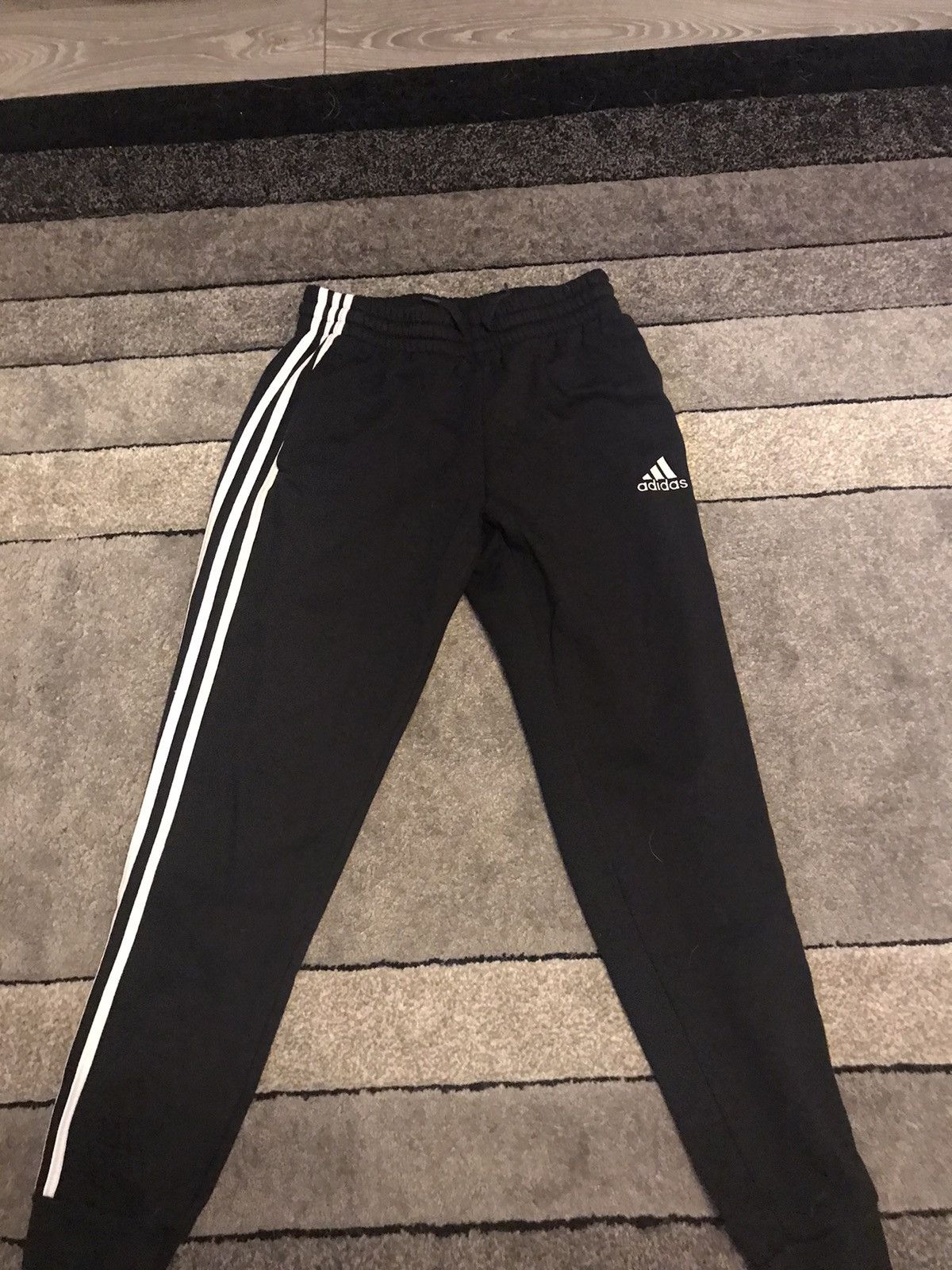 Adidas Black and white adidas trousers Size US 29 - 2 Thumbnail