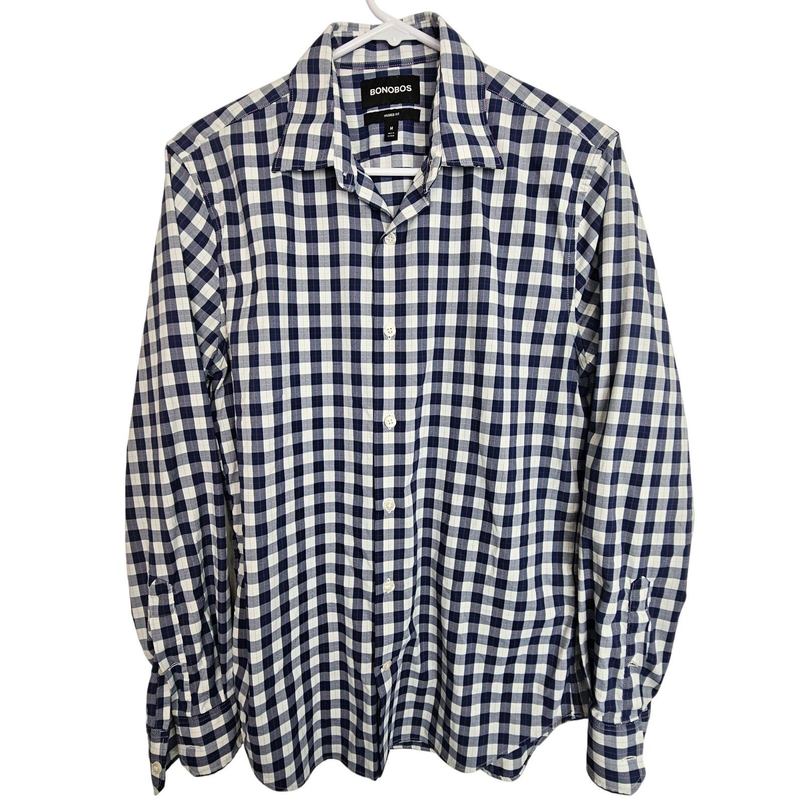 Bonobos Bonobos Mens Checker Dress Shirt Sz M Tailored Fit Career Size US M / EU 48-50 / 2 - 1 Thumbnail