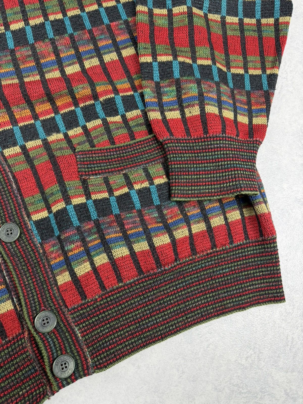 Missoni Missoni Sport Vintage Wool Knit Cardigan Sweater Size US XXL / EU 58 / 5 - 2 Thumbnail