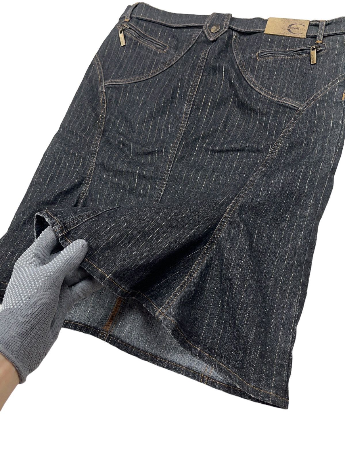 Just Cavalli Vintage y2k Just Cavalli Denim Skirt Ed Hardy Style Size 30" / US 8 / IT 44 - 12 Thumbnail
