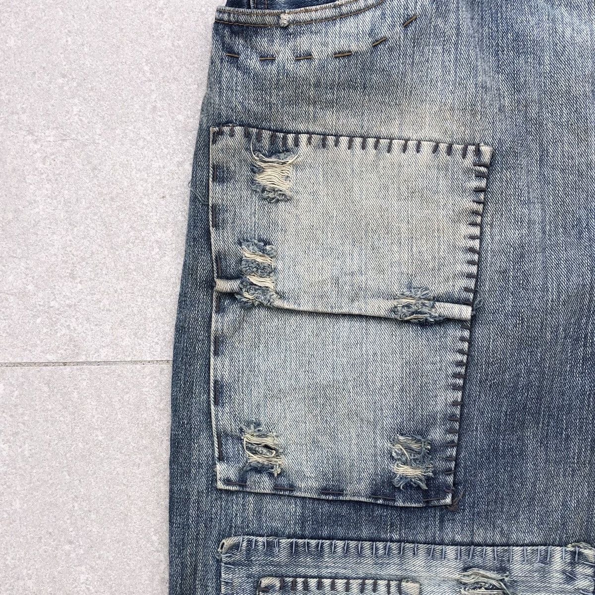 Japanese Brand CIRCUM Embroidery Patchwork Pant Kapital Archive Inspired Size US 33 - 6 Thumbnail