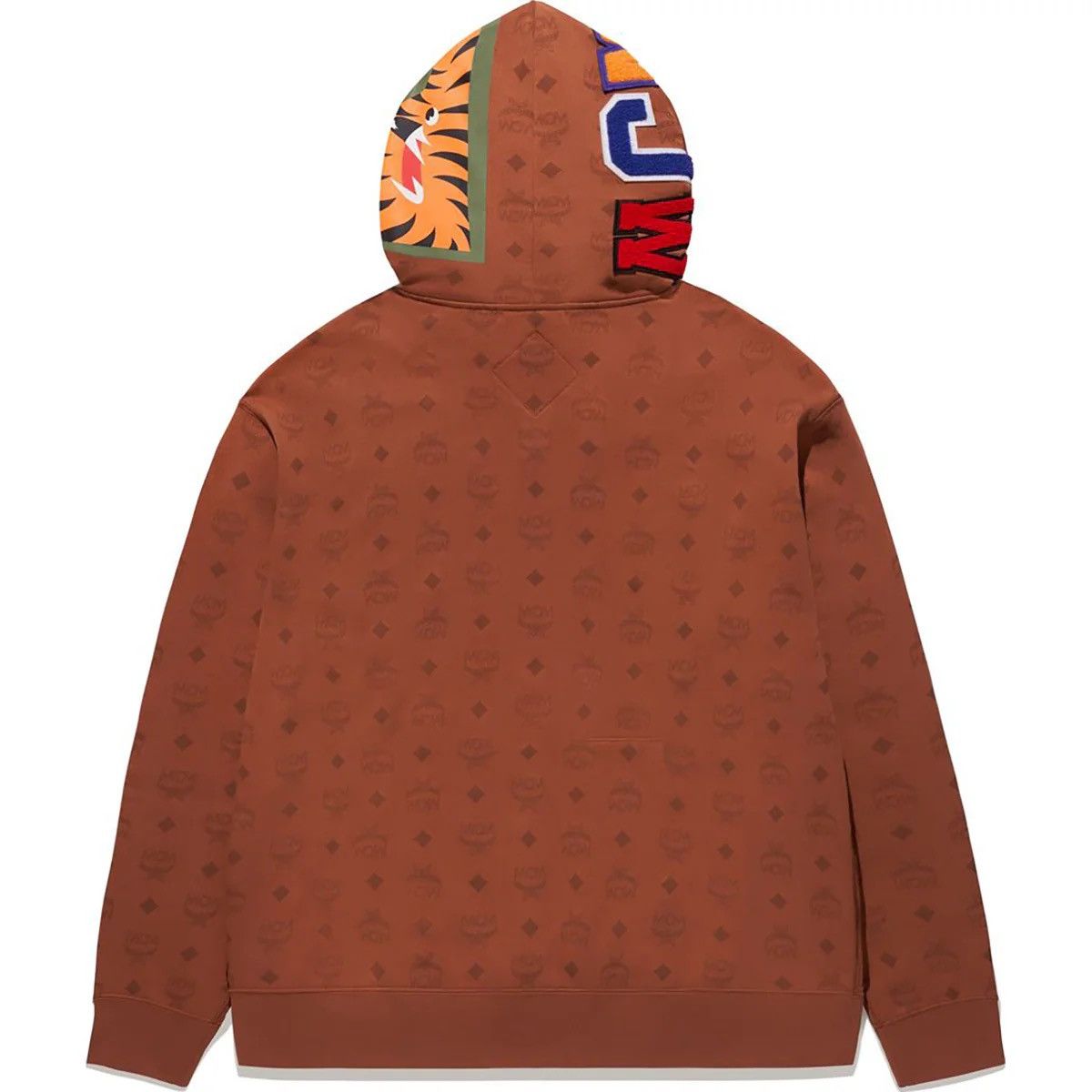 Bape × MCM BAPE x MCM Shark Pullover Hoodie Brown Size US S / EU 44-46 / 1 - 3 Thumbnail