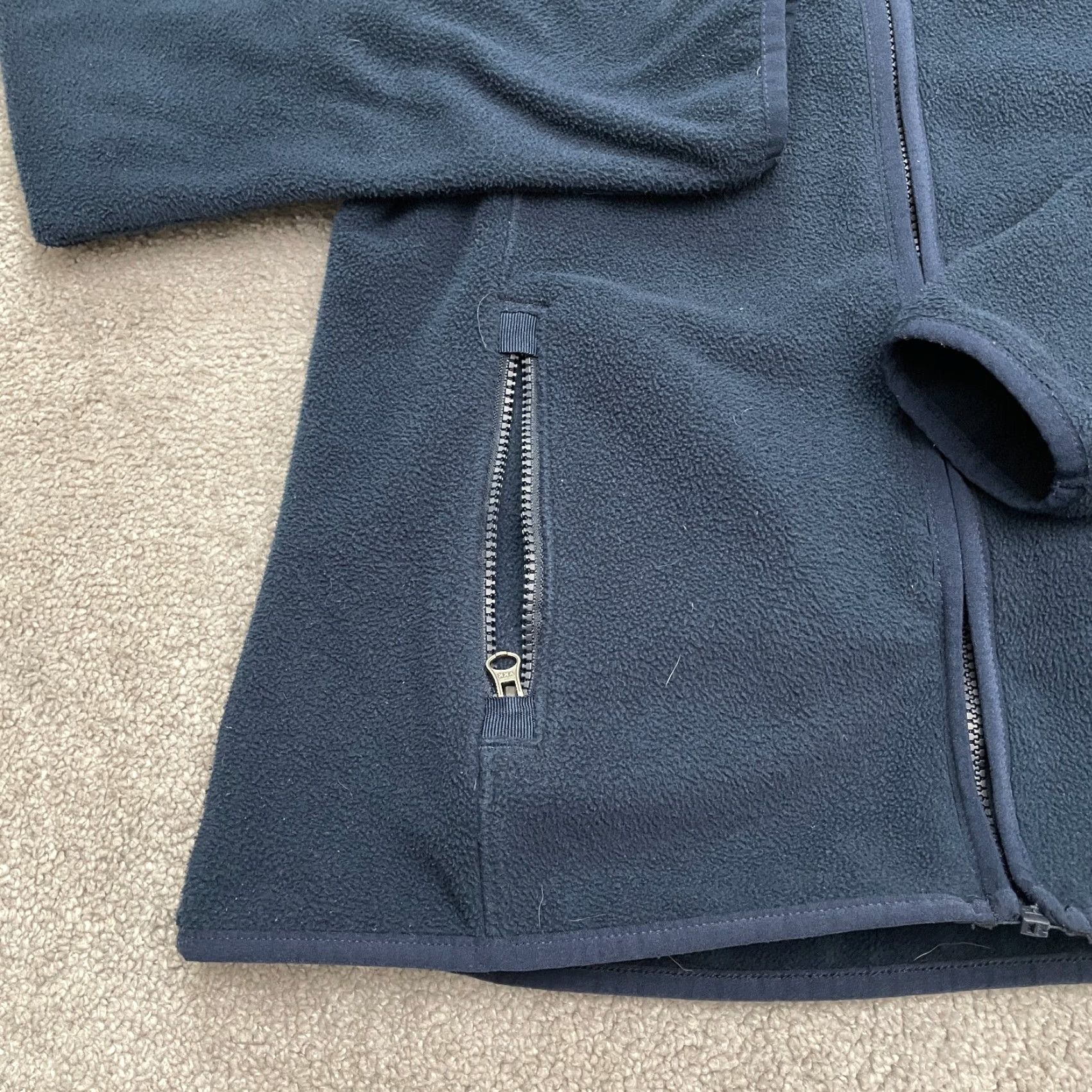 Lands' End Lands' End Fleece Jacket Mens Small Navy Blue Full Zip Pockets Outdoor Hiking Size US S / EU 44-46 / 1 - 5 Thumbnail