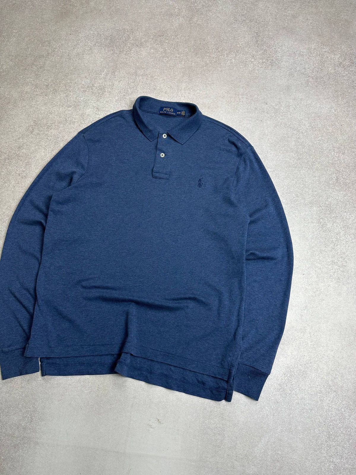 Polo Ralph Lauren Vintage Polo Ralph Lauren Knit Blue Shirt Mens Old Money M Size US M / EU 48-50 / 2 - 2 Thumbnail