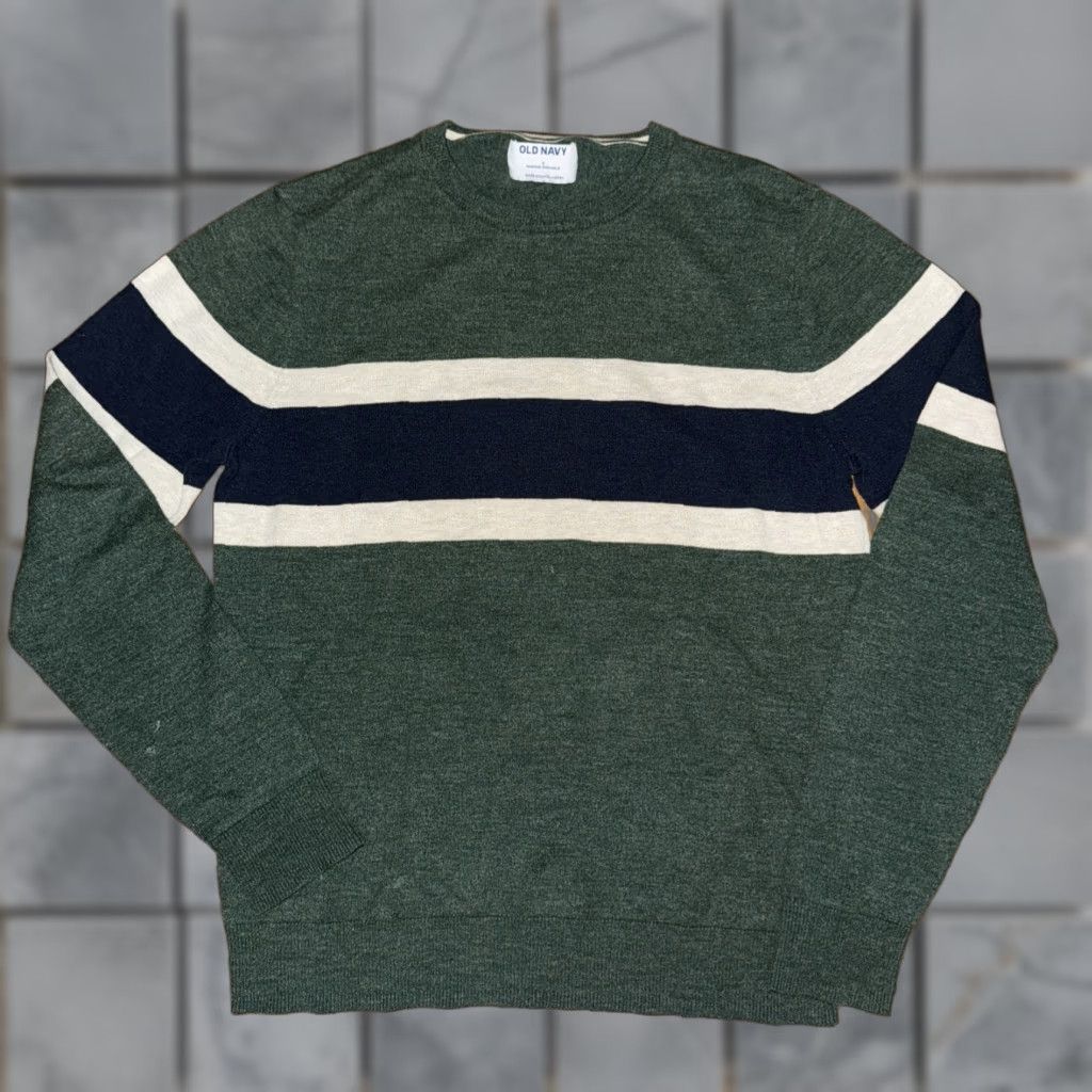 Old Navy Old Navy Sweater Light Weight Knit Pullover Men Small Green 19x23 Knit Lightweight Pullover Mens Size US S / EU 44-46 / 1 - 1 Thumbnail