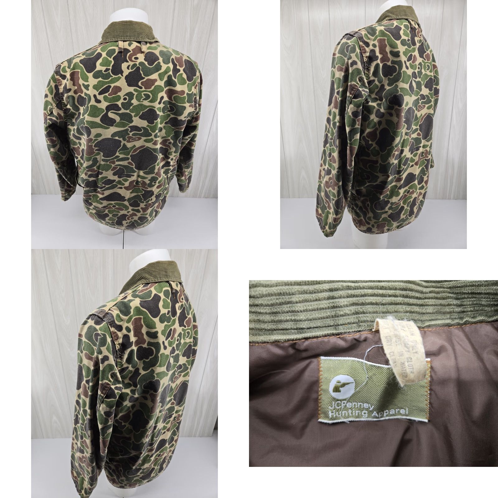JCPenney VTG JCPenney Hunting Jacket Duck Camouflage Mens L/XL Button Up Shirt Size US L / EU 52-54 / 3 - 9 Thumbnail