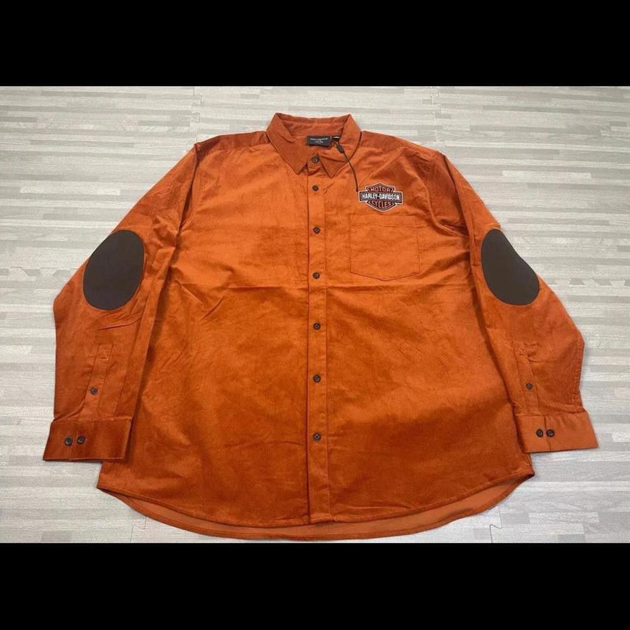 Designer Harley Davidson Corduroy Button Up Size US M / EU 48-50 / 2 - 1 Thumbnail