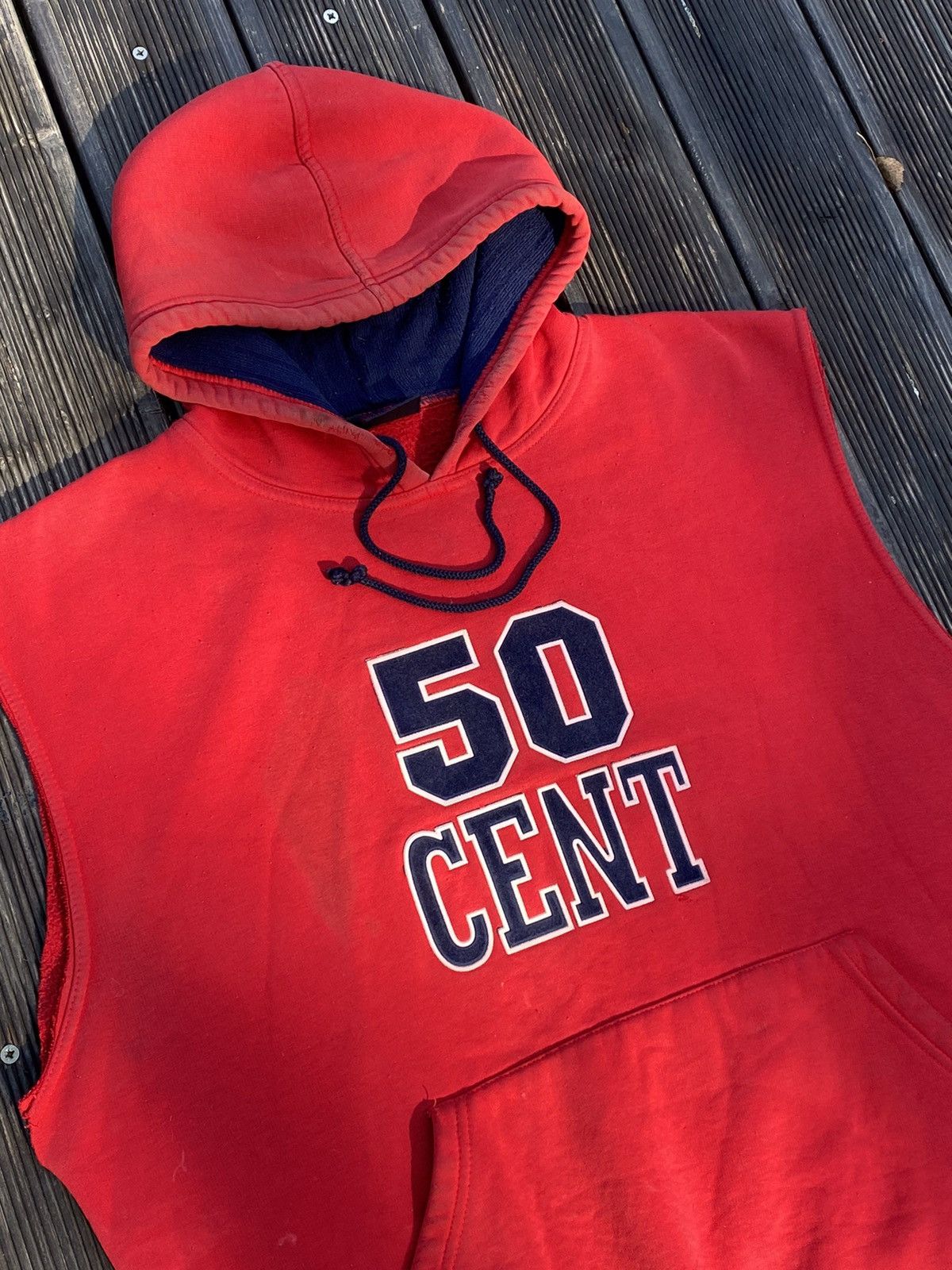 Rap Tees 🔥 50 CENT SLEEVELESS HOODIE RAP VINTAGE G-UNIT Y2K STYLE Size US XL / EU 56 / 4 - 3 Thumbnail