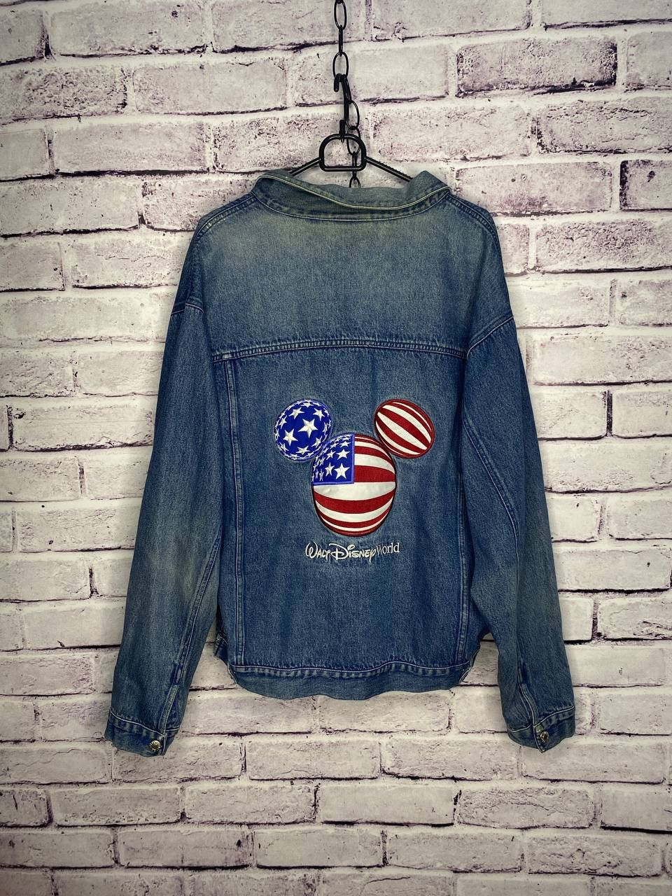 Disney Womens Vintage Denim Jacket Micky Mouse Disney cartoon Size L / US 10 / IT 46 - 18 Thumbnail
