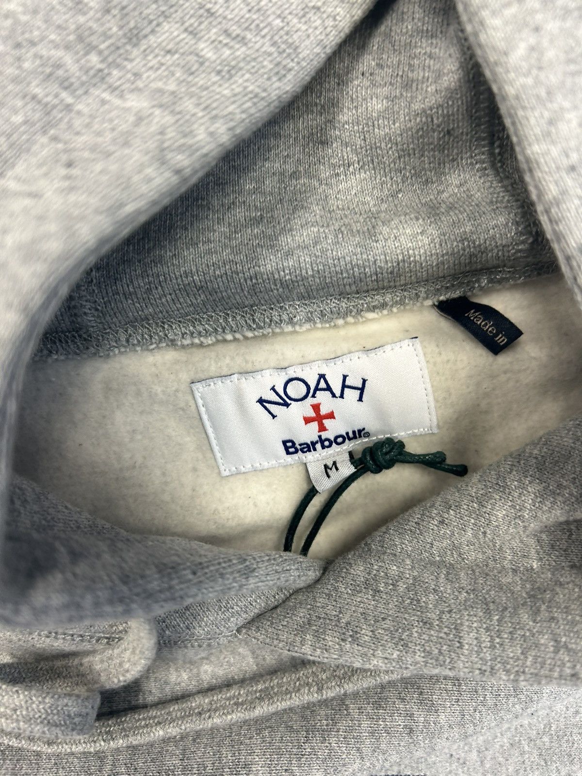 Barbour × Noah Noah x Barbour Hooded Sweatshirt Grey Medium Size US M / EU 48-50 / 2 - 3 Thumbnail