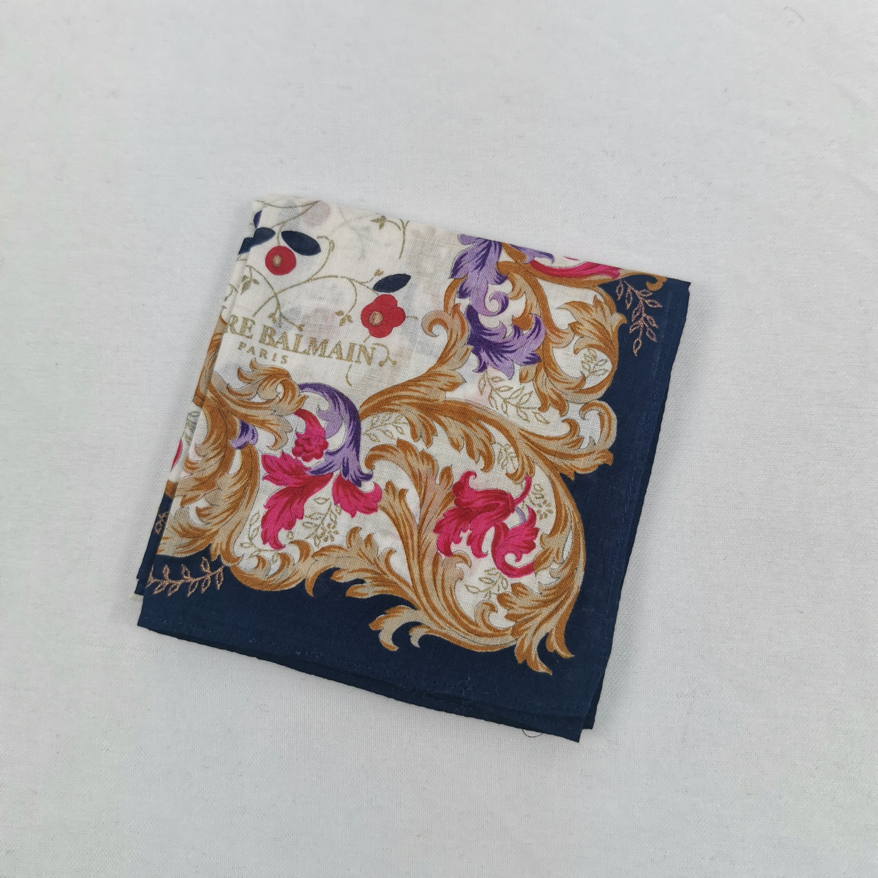 Japanese Brand Vintage Pierre Balmain Handkerchief Neckerchief Bandana Size ONE SIZE - 4 Thumbnail