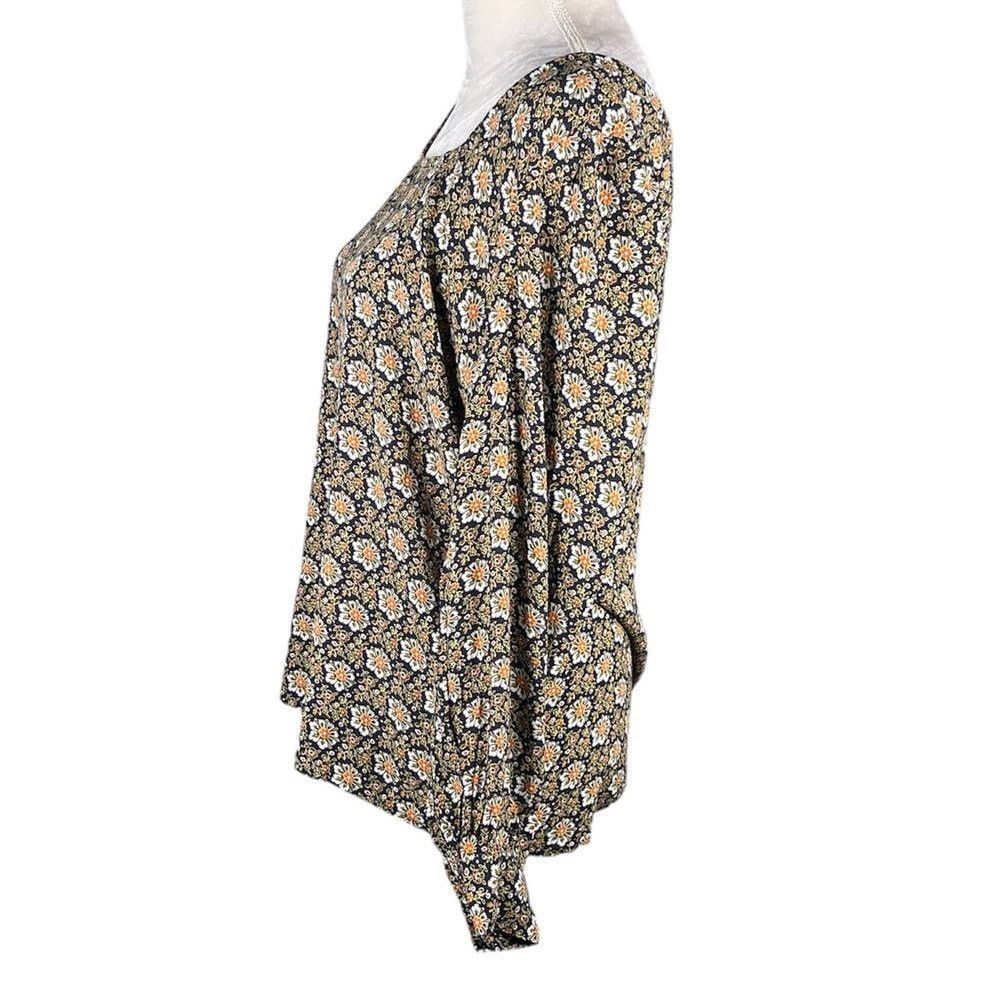Loft Loft Top Blouse Floral Long Sleeves Medium New Size M / US 6-8 / IT 42-44 - 9 Thumbnail