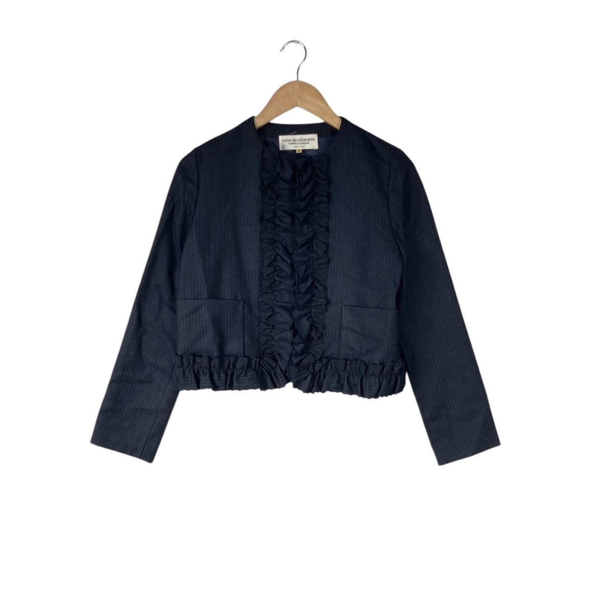 AD2000 Comme Des Garcons Robe De Chambre Ruffle Jacket
