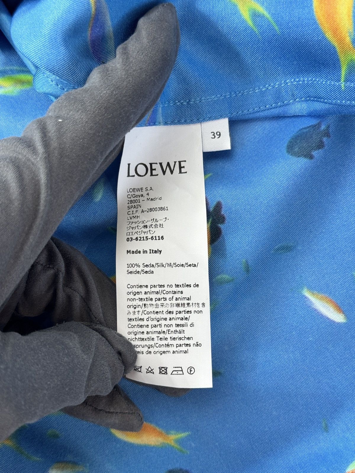 Loewe AQUIRIUM PRINT SILK SHIRT Size US L / EU 52-54 / 3 - 7 Thumbnail