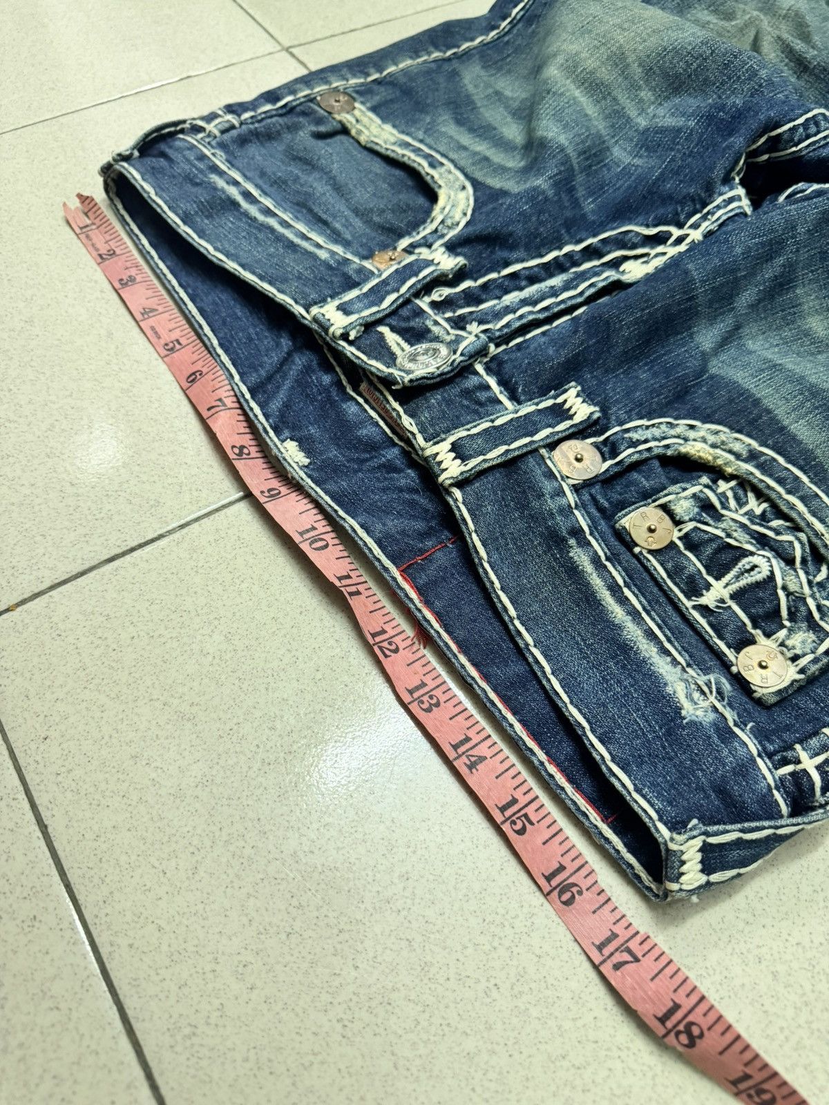True Religion TRUE RELIGION JOEY SUPER T FLAP FLARE JEANS Size US 34 / EU 50 - 8 Thumbnail