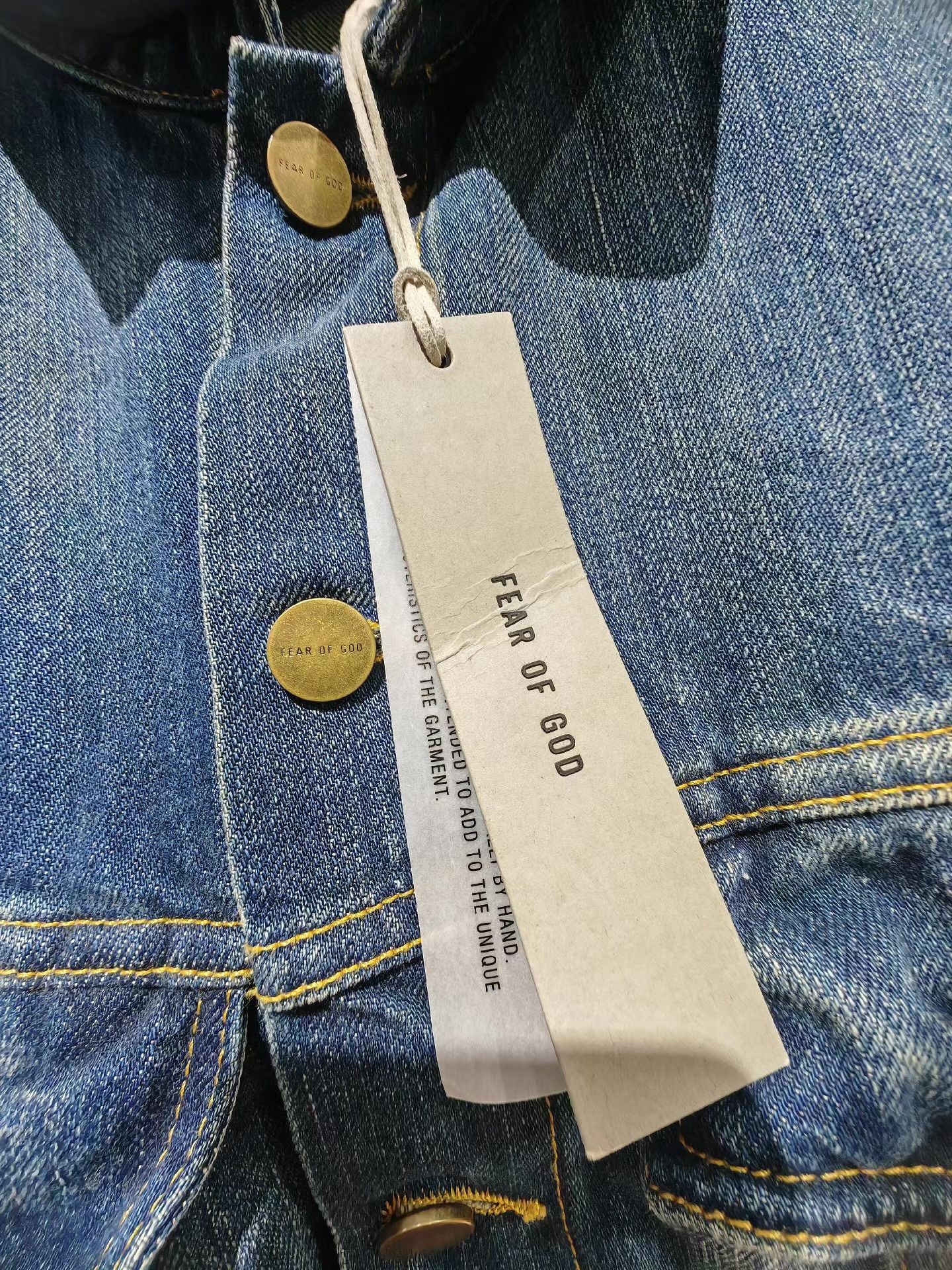 Fear of God Fear of God Mainline Denim Trucker Jacket 3 Year Wash Q15 Size US M / EU 48-50 / 2 - 3 Thumbnail