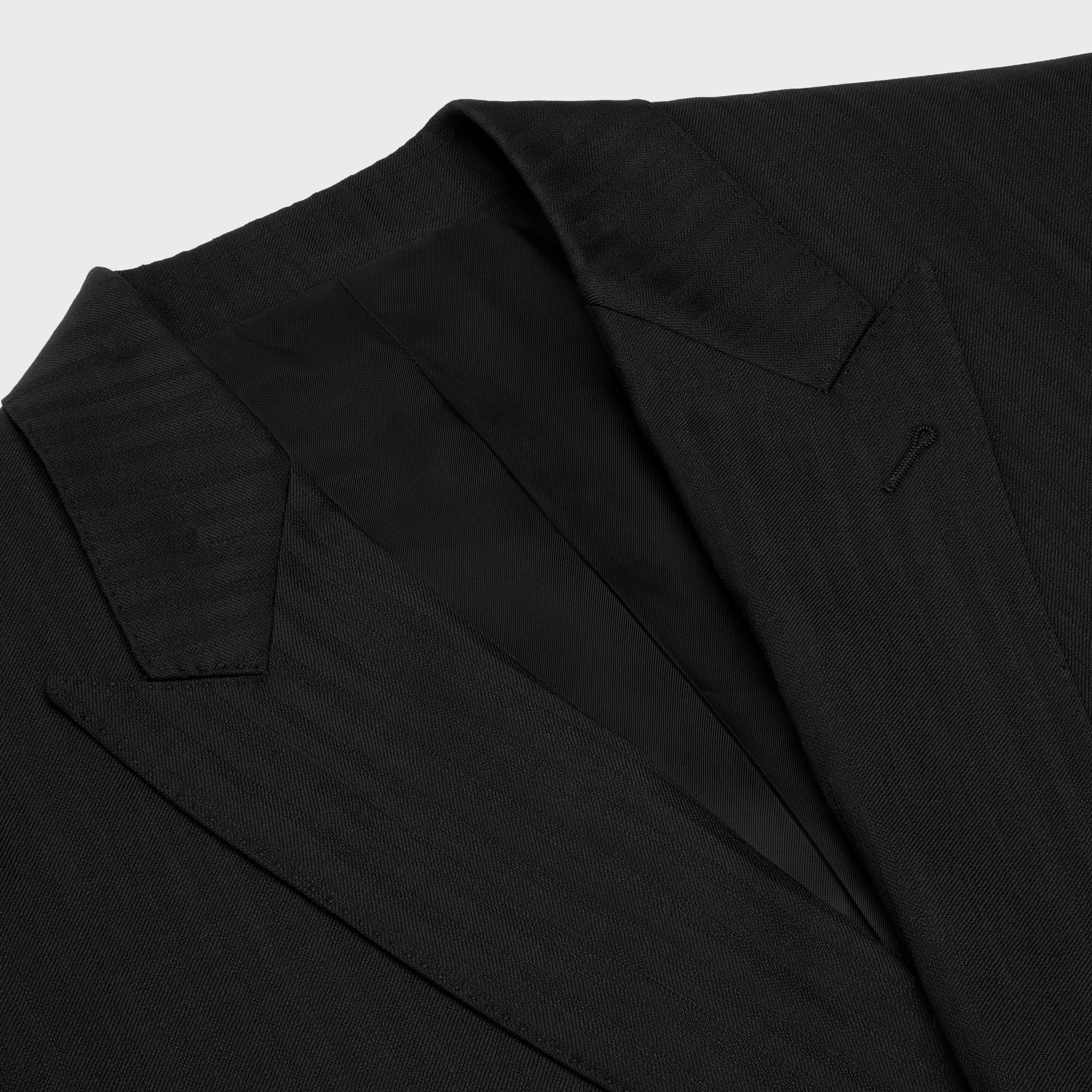 Celine o1bcso1str0825 2V77J138Q Boxy Jacket in Black Size US L / EU 52-54 / 3 - 3 Thumbnail