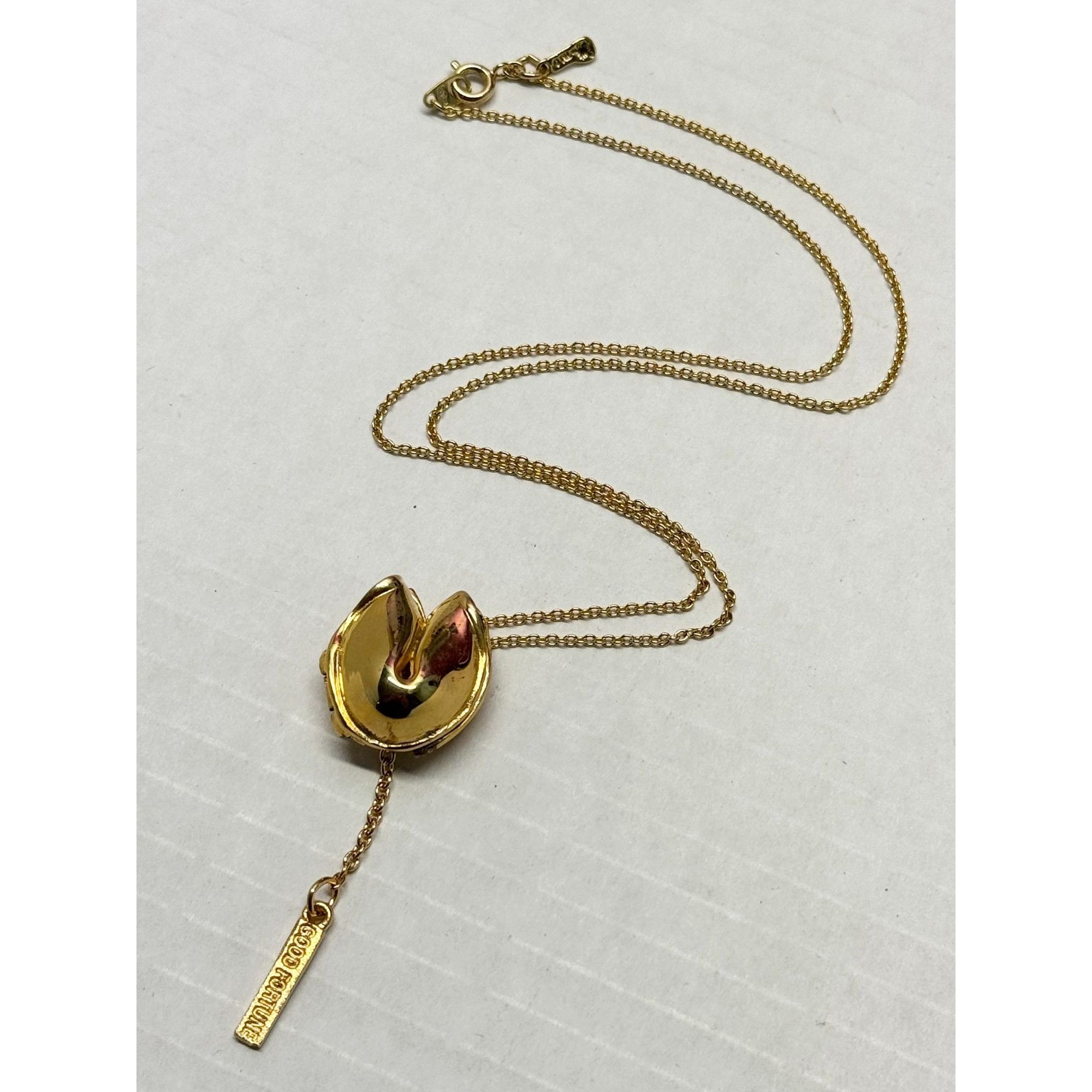 Other New Gold Fortune Cookie Necklace Size ONE SIZE - 4 Thumbnail