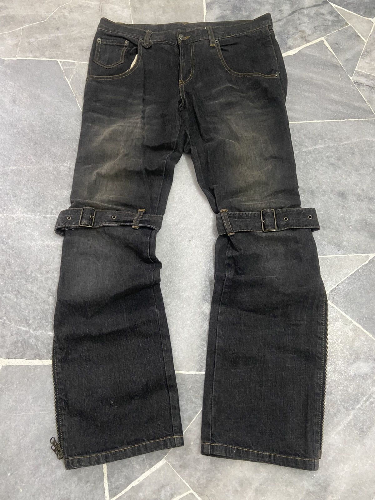 Japanese Brand Japanese Jeans Bondage Zipper PPFM Size US 33 - 5 Thumbnail