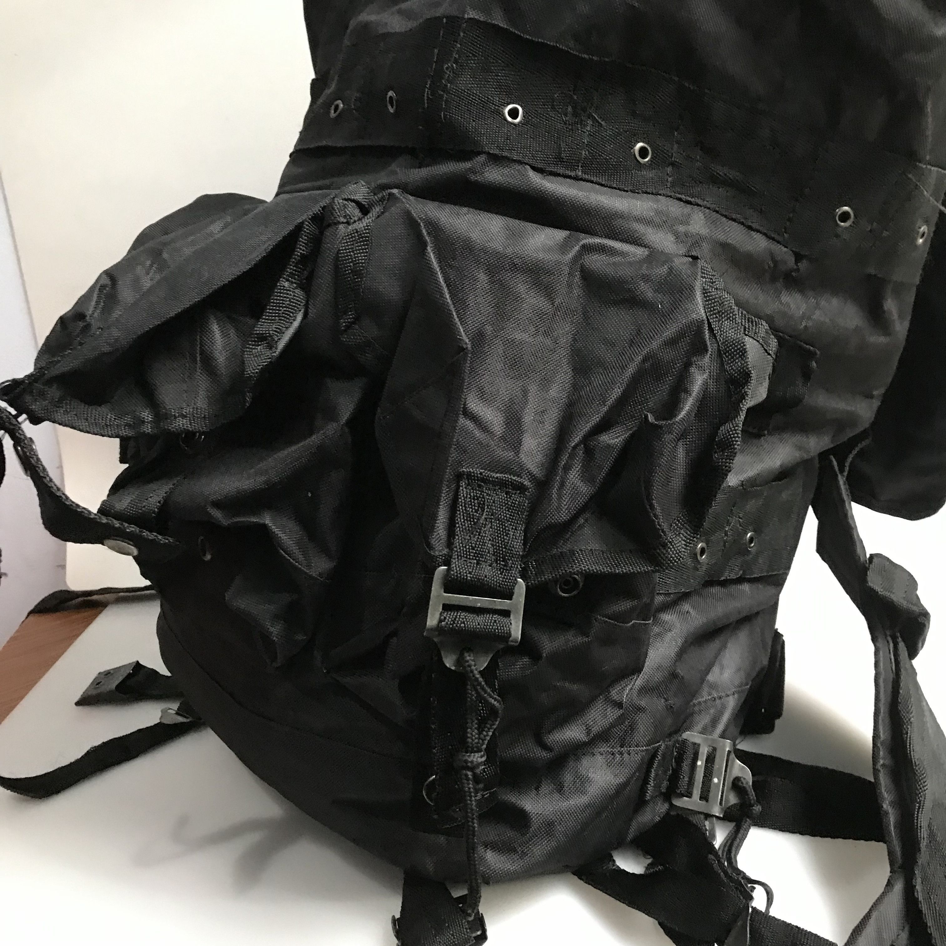 Aeronautica Militare Vintage Military Army Big Bag Combat black Army The Big Size ONE SIZE - 10 Thumbnail