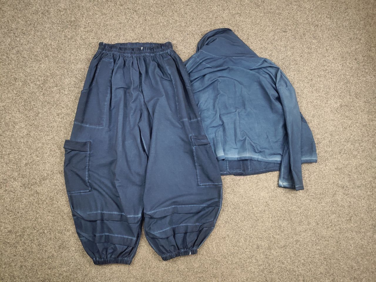 Japanese Brand La Bass Germany Design Blue Cargo Baggy Suit Pants Jacket Size L / US 10 / IT 46 - 11 Thumbnail