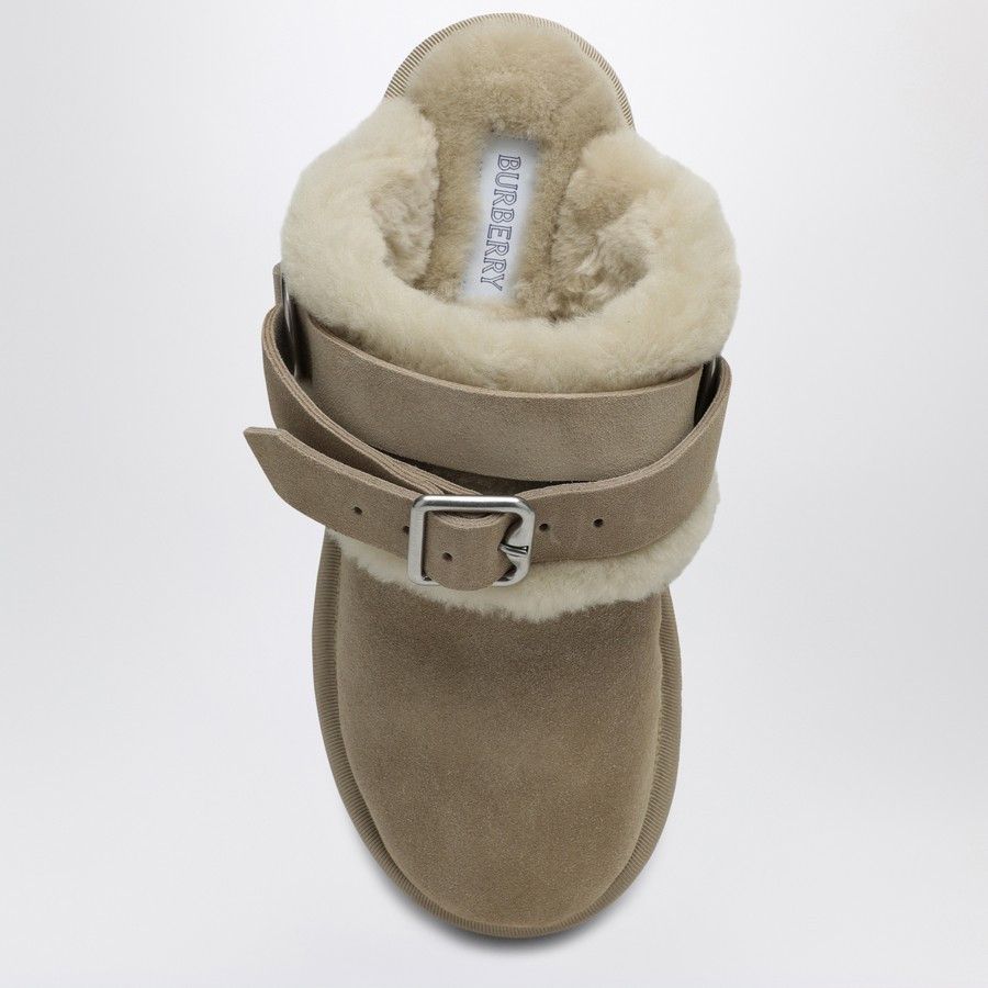 Burberry o1d2blof0824 Shearling Mules in Beige Size US 6 / IT 36 - 3 Thumbnail