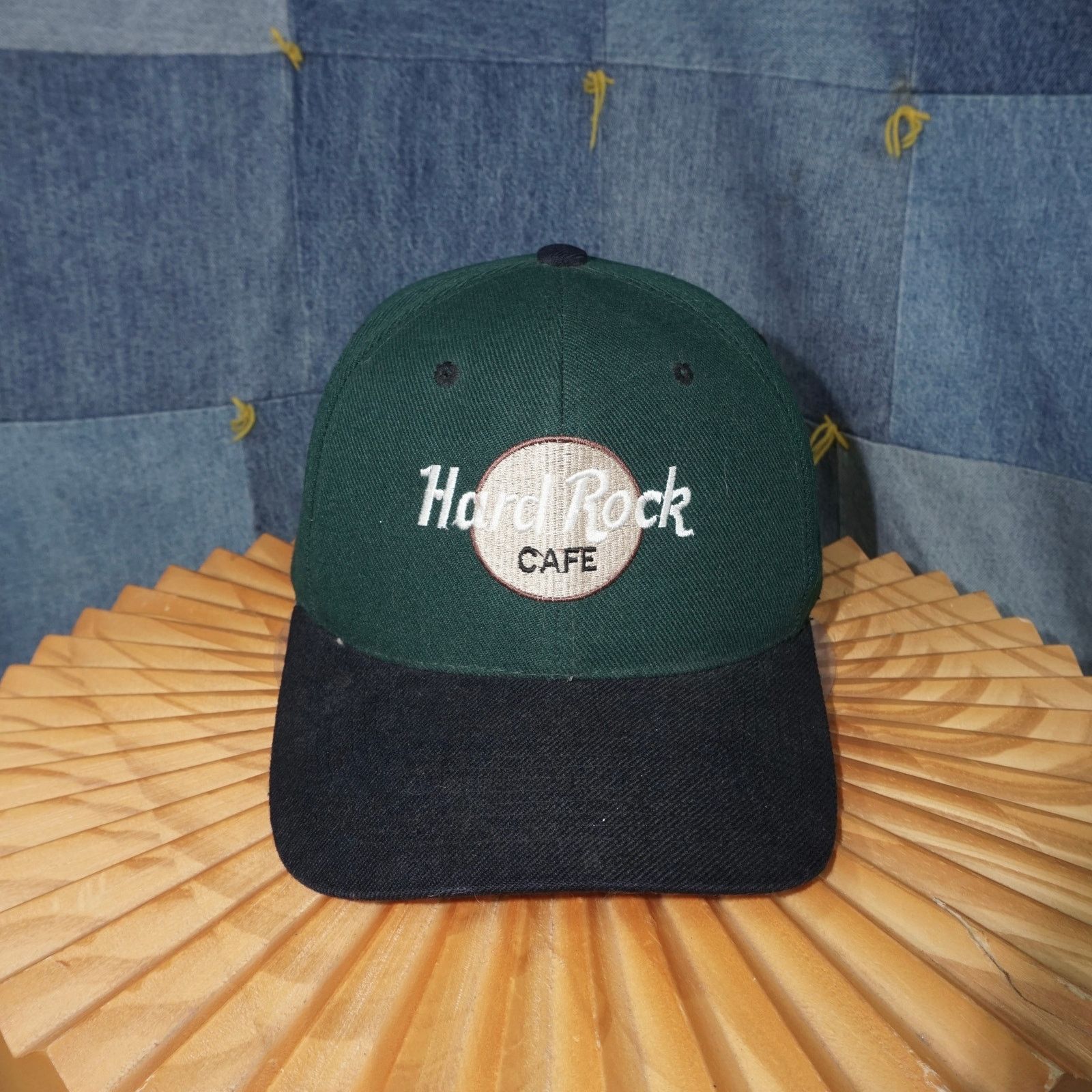 Hard Rock Cafe OSFA - Vintage Hard Rock Cafe embroider 1990s essential hat Size ONE SIZE - 1 Thumbnail