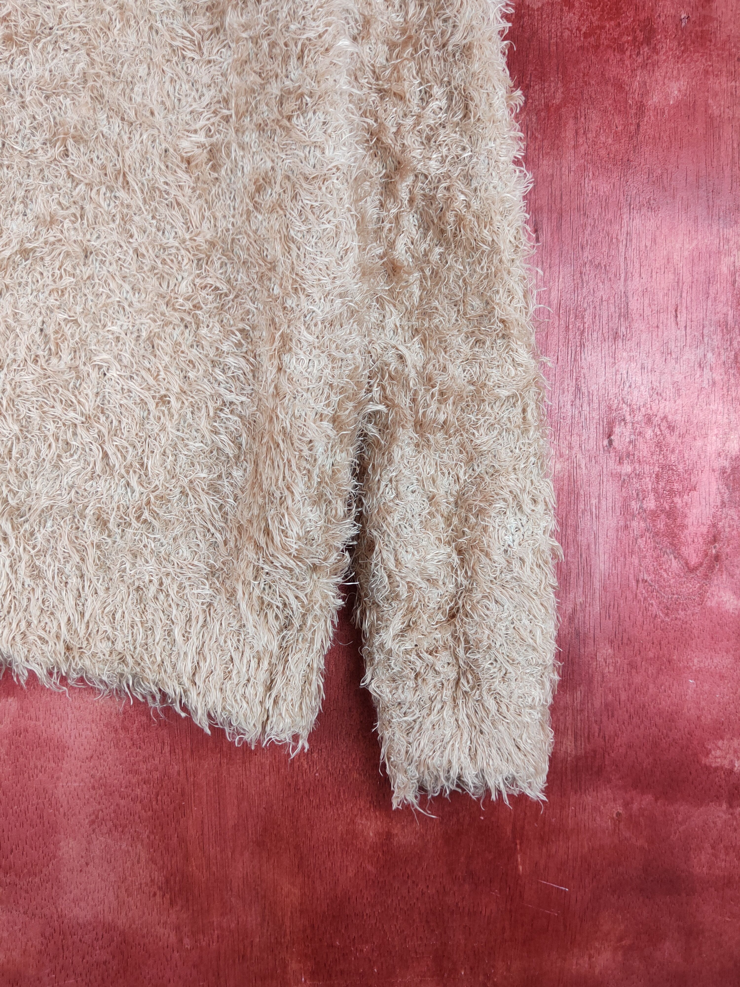 Japanese Brand × Vintage Chocol Raffine Robe Peach Fur Mohair Knitwear #S1917 Size M / US 6-8 / IT 42-44 - 6 Thumbnail
