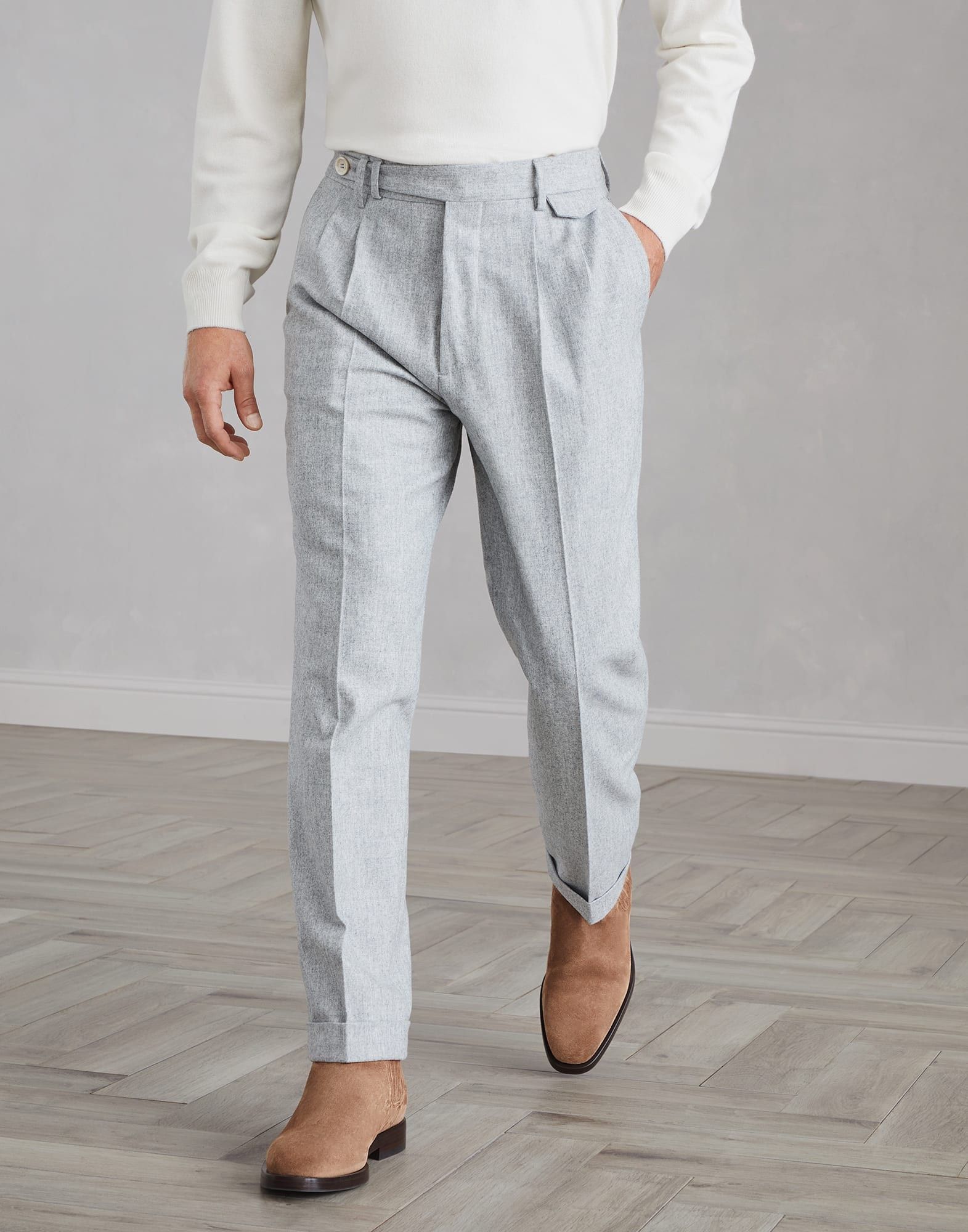 Brunello Cucinelli o1la1rc1a0925 Pants in Grey Size US 36 / EU 52 - 1 Thumbnail