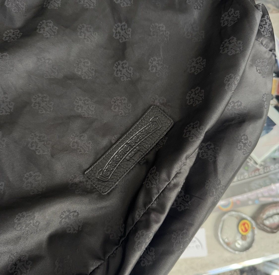 Chrome Hearts 100% Authentic Chrome Hearts Black Drawstring Pouch Bag Size ONE SIZE - 2 Thumbnail